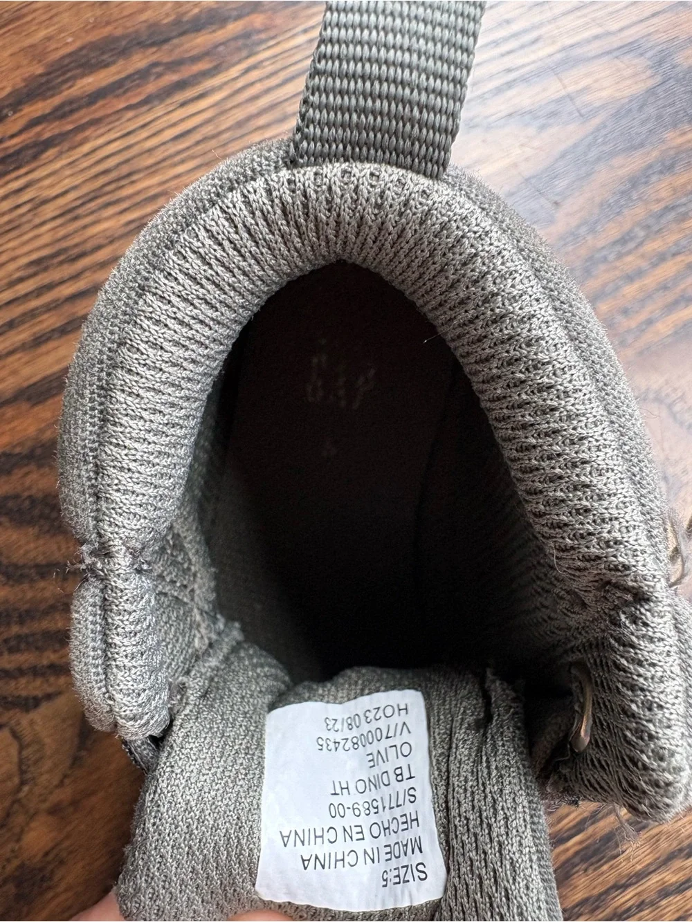 Baby Gap Dino High-Top Canvas Sneakers - size 5